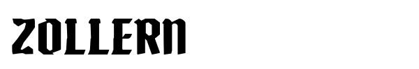 Zollern font preview