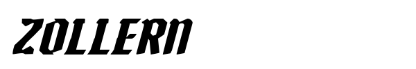 Zollern font preview