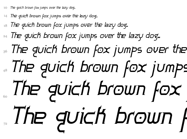 Zoloft font waterfall