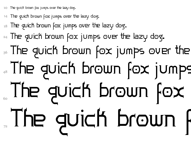 Zoloft font waterfall