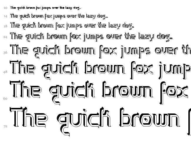 Zoloft font waterfall