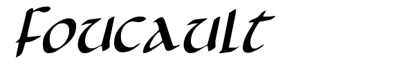 Foucault font