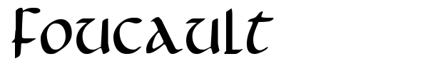 Foucault font preview