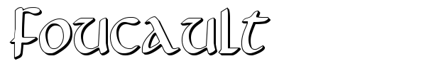 Foucault font preview