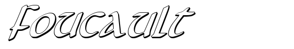 Foucault font preview