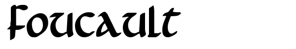 Foucault font preview
