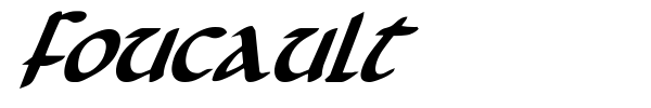 Foucault font preview