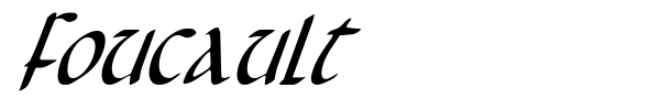 Foucault font preview