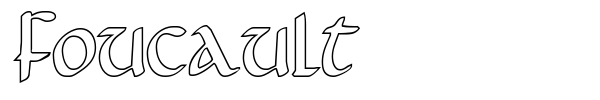 Foucault font preview