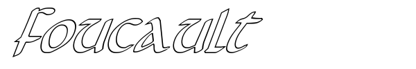 Foucault font preview