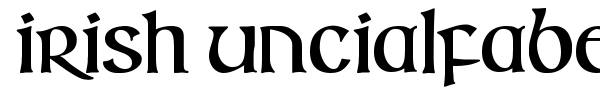 Irish Uncialfabeta font