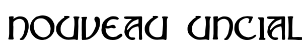 Nouveau Uncial Caps font preview