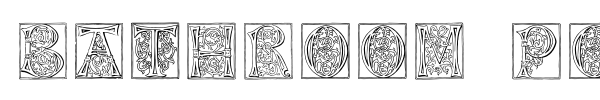 Bathroom Poetry font preview