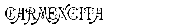 Carmencita font