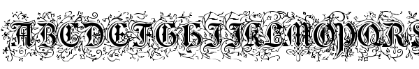 Foliar Initials font