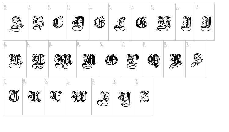 Halftone font map