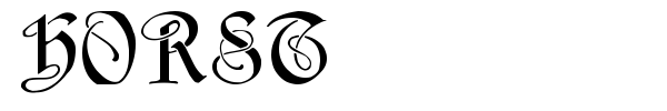 Horst font