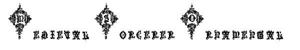 Medieval Sorcerer Ornamental font