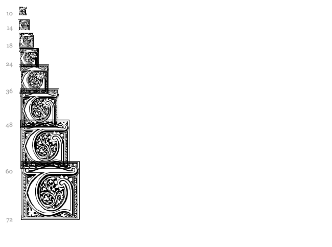 Medieval Victoriana font waterfall