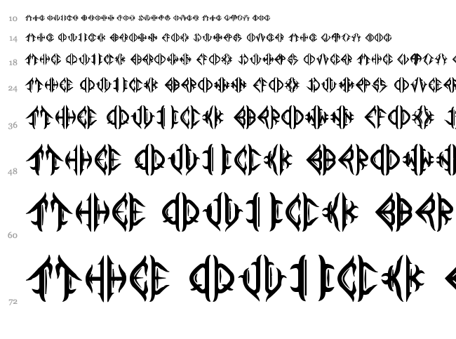 Mediogramo font waterfall