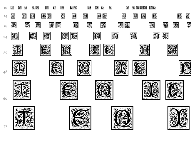 PetitFleur font waterfall