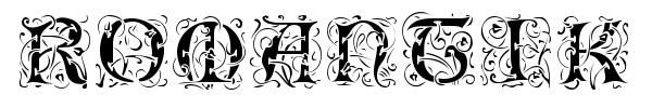 Romantik font
