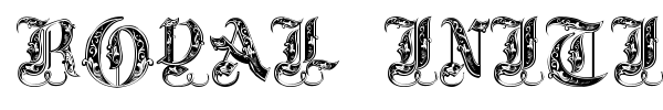Royal Initialen font