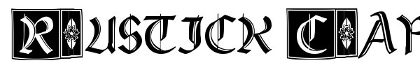 Rustick Capitals font