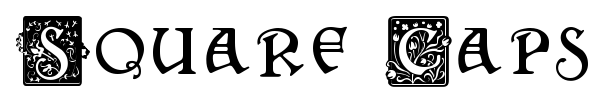 Square Caps font