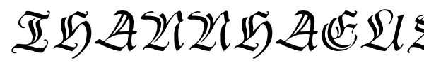 Thannhaeuser Zier font preview