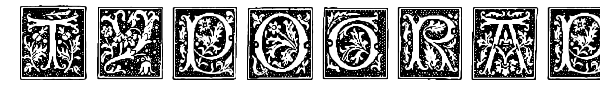 Typographer Woodcut Initials One font