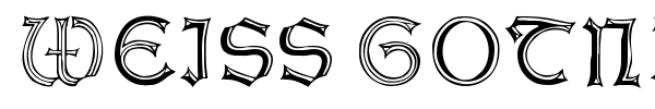 Weiss Gotnitials font