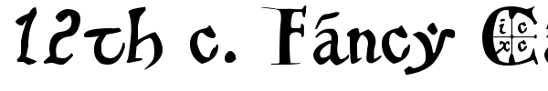 12th c. Fancy Caps font