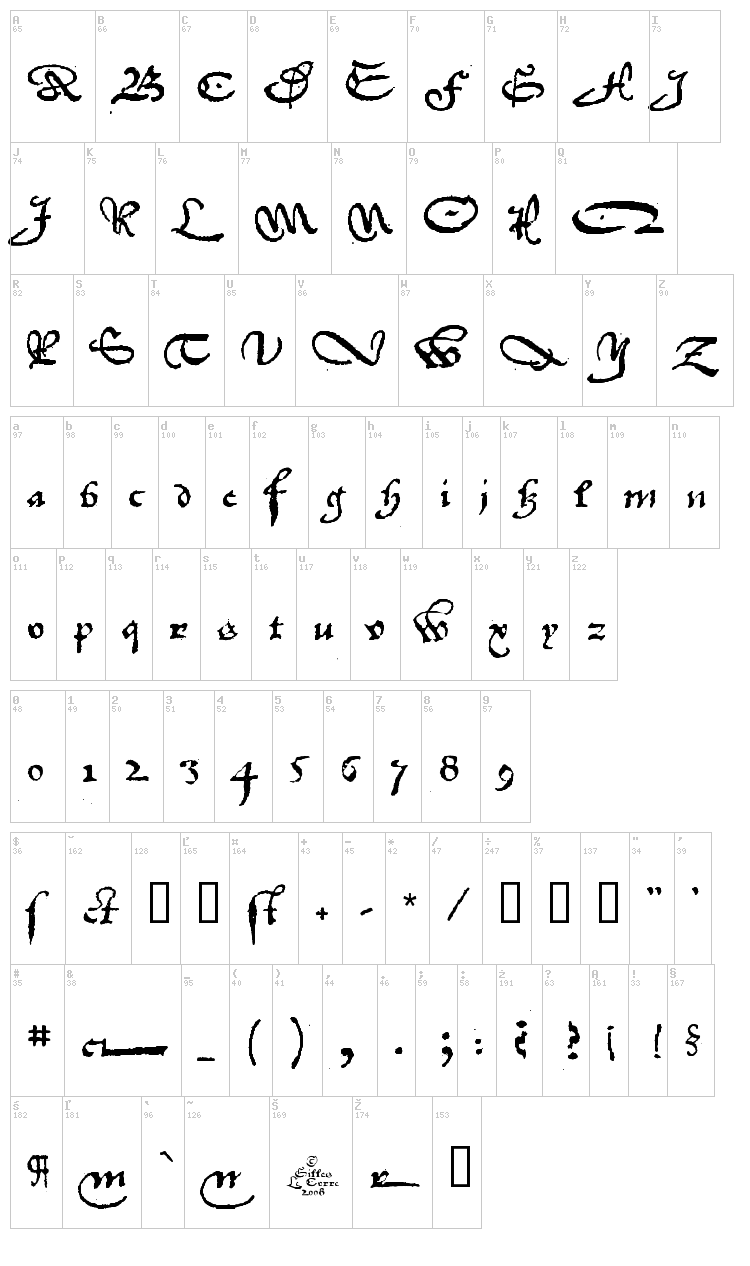 1742 Frenchcivilite font map