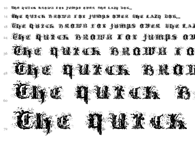 !Limberjack font waterfall