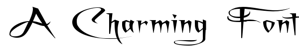 A Charming Font font