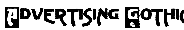 Advertising Gothic font