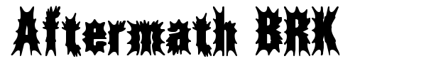 Aftermath BRK font