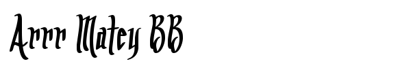 Arrr Matey BB font