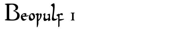 Beowulf 1 font