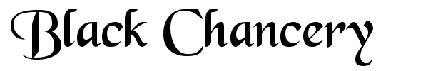 Black Chancery font