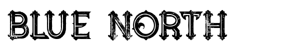 Blue North font