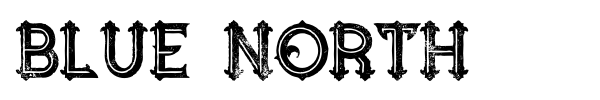 Blue North font preview