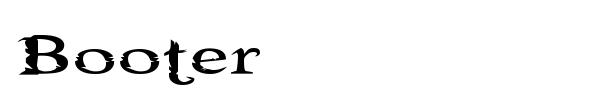 Booter font preview