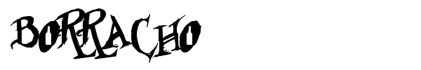 Borracho font