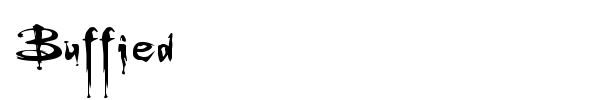 Buffied font