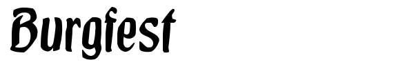 Burgfest font