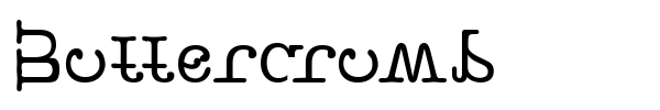 Buttercrumb font