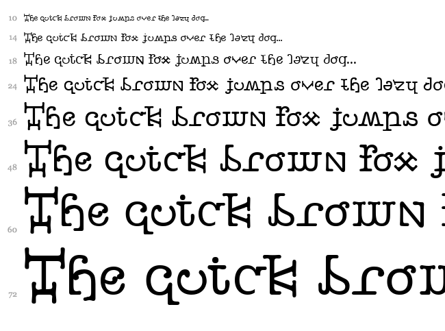 Buttercrumb font waterfall