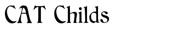 CAT Childs font